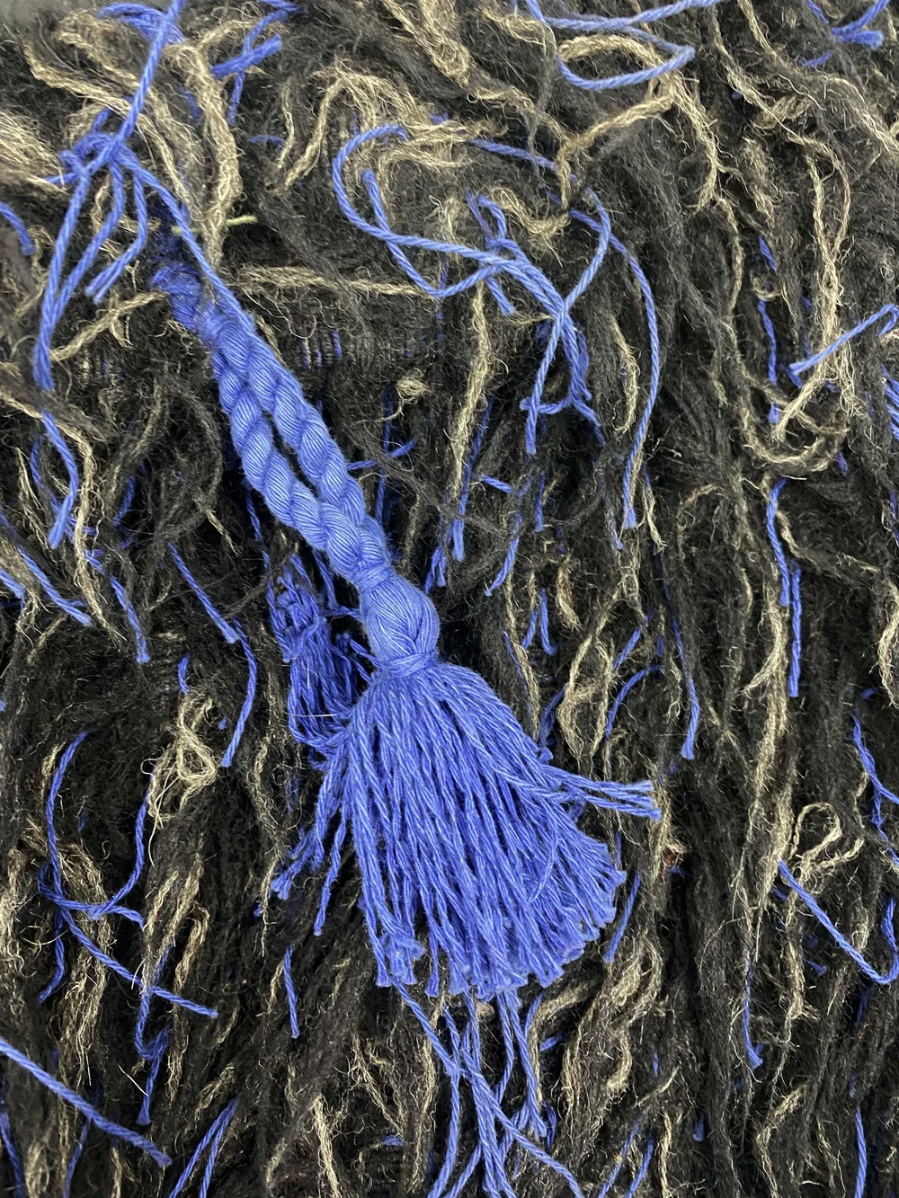 Issey Miyake 1980s blue fringe jacket — JAMES VELORIA